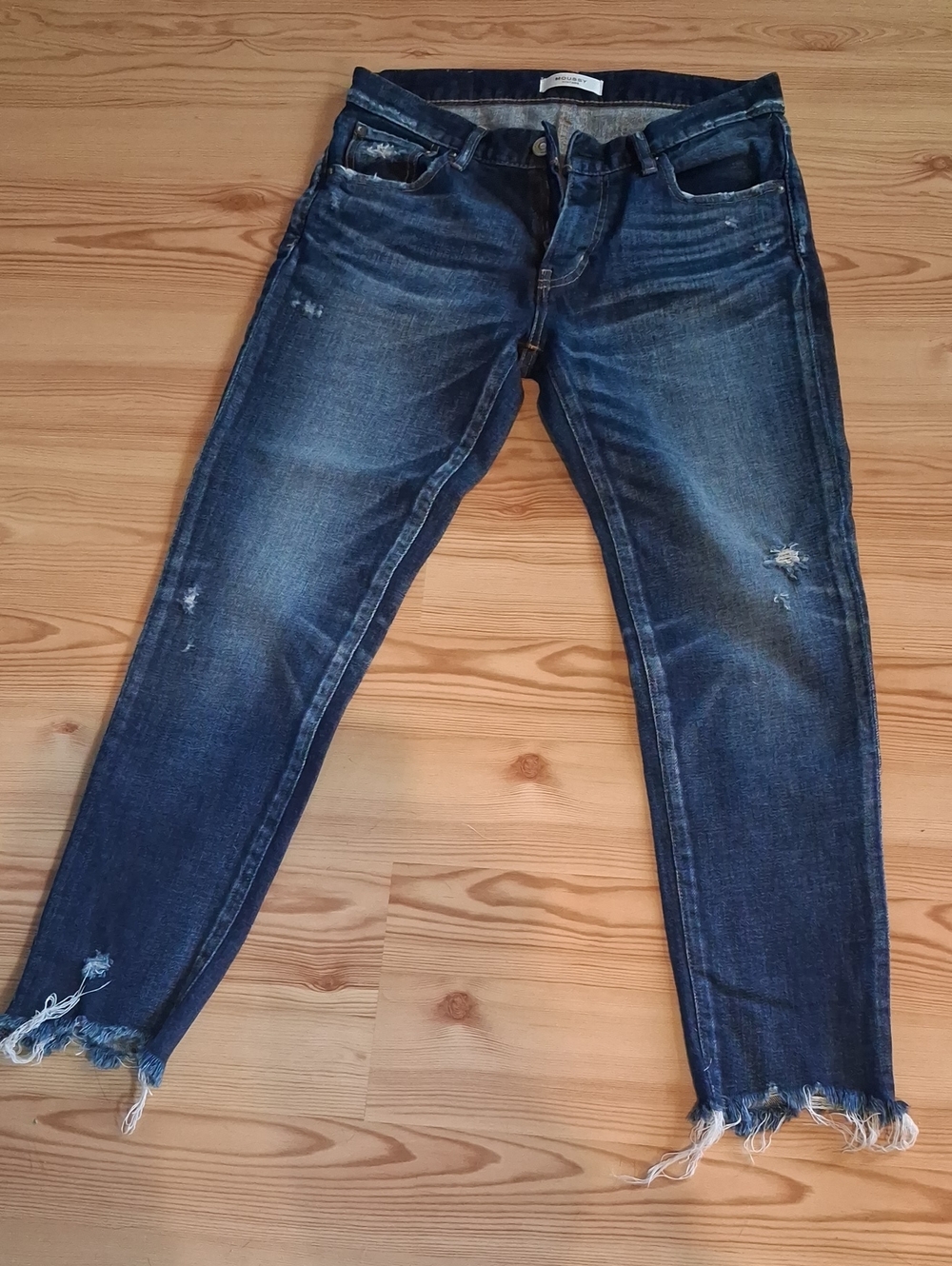 MOUSSY Vintage Checotah Skinny Jean in Dark Blue - 28
